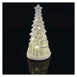 Dekoratiivne LED keraamiline puu 33.5cm 2xAA siseruumidesse soe valge