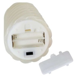 Dekoratiivne LED vahaküünal 17cm 2 tk. / 2xAAA / soe valge / taimer