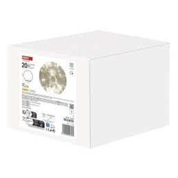 LED Kalėdų eglutės papuošalas iš stiklo - auksinis 15 cm 3xAA / šiltas baltas / su laikmačiu / skirtas naudoti patalpose