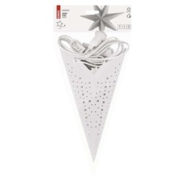 Kabanti Kalėdų žvaigždė iš popieriaus, 60 cm / balta / skirta naudoti patalpose