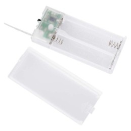 LED puidust dekoratsioon - majad 60cm / 2xAA / soe valge / taimer