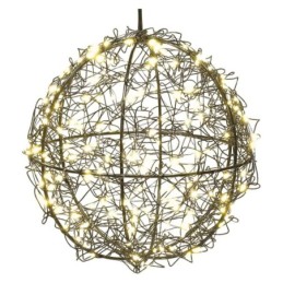 LED Kalėdų kamuolys 20 cm / skirtas naudoti lauke ir patalpose / šilta balta šviesa