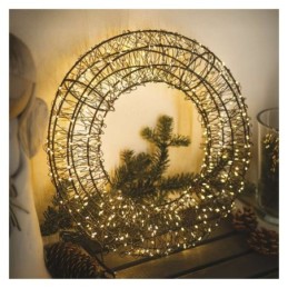 LED Kalėdų girlianda 480 LED / skirtas naudoti lauke ir patalpose / šilta balta šviesa