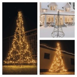 LED valgustusega jõulupuu 180cm / õue- ja siseruumidesse / soe valge