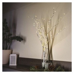 LED jõuludekoratioon 2x puuoksad 60cm / 3xAA / õue- ja siseruumidesse / soe valge / taimer