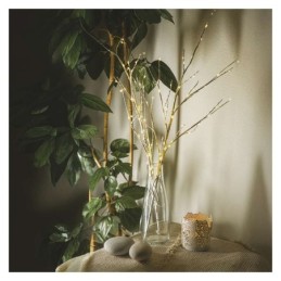 LED jõuludekoratioon 2x puuoksad 60cm / 3xAA / õue- ja siseruumidesse / soe valge / taimer