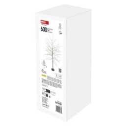 LED valgustusega puu 120cm / õue- ja siseruumidesse / soe valge / taimer