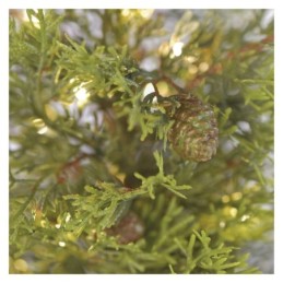 LED valgustusega kunstjõulupuu 50cm / õue- ja siseruumidesse / soe valge / taimer