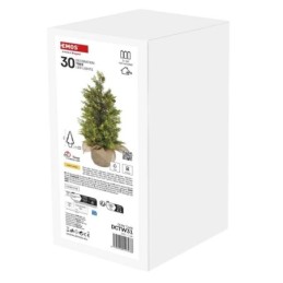 LED valgustusega kunstjõulupuu 50cm / õue- ja siseruumidesse / soe valge / taimer