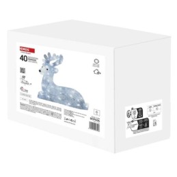 LED elnias 27 cm / skirtas naudoti lauke ir patalpose / šaltai balta šviesa / laikmatis