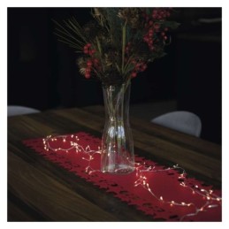 LED jõuluvalguskett nano - siil 2.4m / 3xAA / soe valge / taimeriga / siseruumidesse