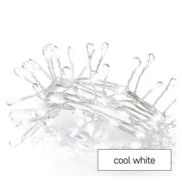 LED jõuluvalguskett nano - siil 2.4m / 3xAA / külm valge / taimeriga / siseruumidesse