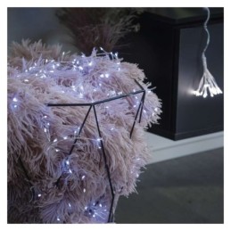 LED jõuluvalguskett nano - siil 2.4m / 3xAA / külm valge / taimeriga / siseruumidesse