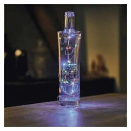 LED Kalėdų eglutės lemputės, įvairiaspalvės, 1,9 m / 2xAA / laikmatis / skirtos naudoti patalpose