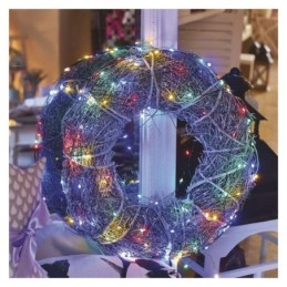 LED jõulunanokett mitmevärviline 4m / õue- ja siseruumidesse / taimer