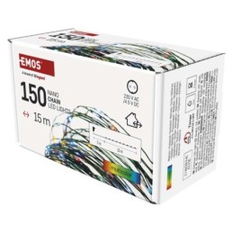 LED jõulunanokett mitmevärviline 15m / õue- ja siseruumidesse / taimer