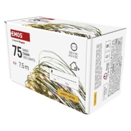 Roheline LED jõulunanokett 7.5m / õue- ja siseruumidesse / soe valge / taimer