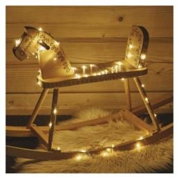 LED jõulunanokett 4m vask / õue- ja siseruumidesse / soe valge / taimer