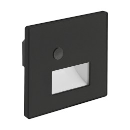 Wall staircase luminaire Wektor Led 50lm CCT PIR black square