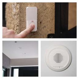 Juhtmega traadita uksekell P57103 sisseehitatud