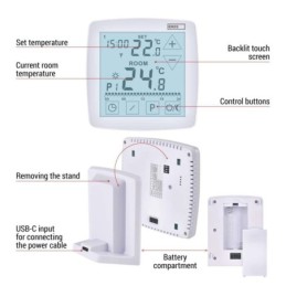 Программируемый беспроводной комнатный термостат OpenTherm P56A11