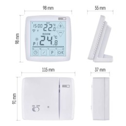 Room programmable wireless WiFi GoSmart thermostat P56211 OpenTherm