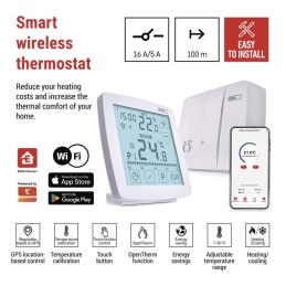 Room programmable wireless WiFi GoSmart thermostat P56211 OpenTherm