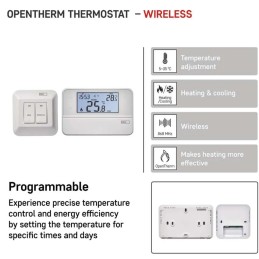 Ruumi programmeeritav traadita OpenTherm termostaat P5616OT