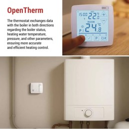Ohjelmoitava langaton OpenTherm-huonelämpötilansäädin P56A11