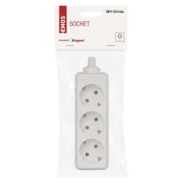 Power Strip without cable 3 sockets SCHUKO
