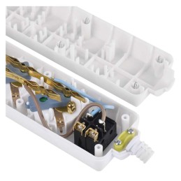 Power Strip without cable 5 sockets + Switch SCHUKO