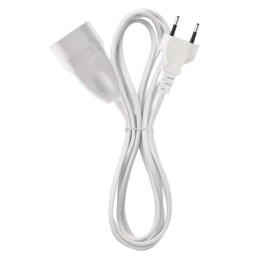 Extension Cord 5 m / 1 socket / white / PVC / 0.75 mm2