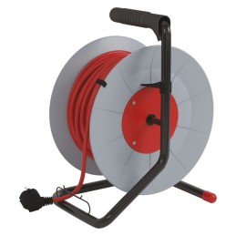 PVC prailginimo laido ritė su 4 lizdais. 40 m. 1,5 mm2 SCHUKO