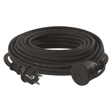 Pailginimo laidas lauko naudojimui, 25 m / 1 lizdas / juodas / guma-neoprenas / 250 V / 2,5 mm2