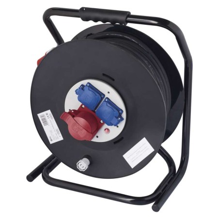 Rubber Extension Cord Reel 230 V~/400 V~ 3 sockets. 33m. 2.5mm2