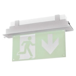 Recessed mounting kit for EXIT emergency sign