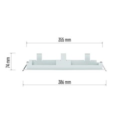 Recessed mounting kit for EXIT emergency sign