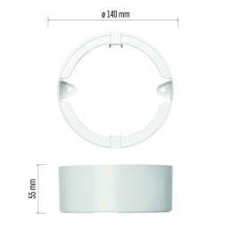 Surface mounting kit for emergency downlight ORSU