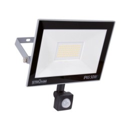 LED floodlight with a motion sensor - kroma led s 50w grey nw