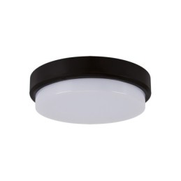 Hermettinen kattovalaisin LED - aron led c 12w musta nw