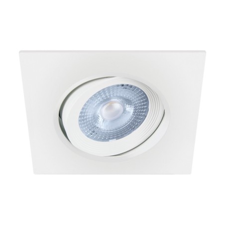 Recessed light fitting Moni LED 5W, CCT: warm, neutral or cool white, white colour, square