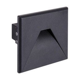 Dekoratyvinis LED įleidžiamas sieninis šviestuvas - kurs led d 1,6 W juodas nw