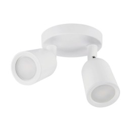 Wall & ceiling lighting fitting - bogna gu10 2c white