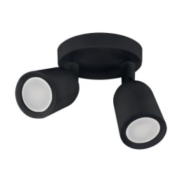 Wall & ceiling lighting fitting bogna gu10 2c black