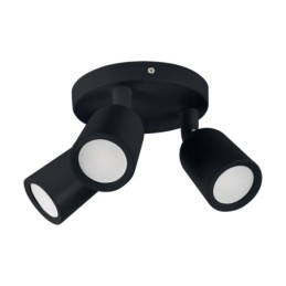 Wall & ceiling lighting fitting - bogna gu10 3c black