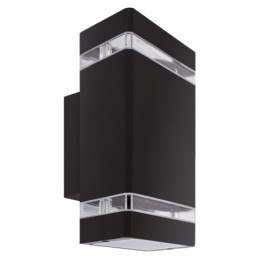 Hermetic fixture - bruno 2xgu10 d black