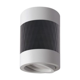 Ceiling lighting fitting - piano dwl gu10 black/white