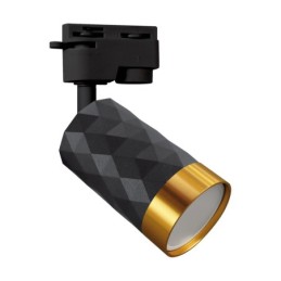 Track lighting fitting - mata tra gu10 black/gold