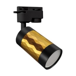 Track lighting fitting - piano tra gu10 gold/black