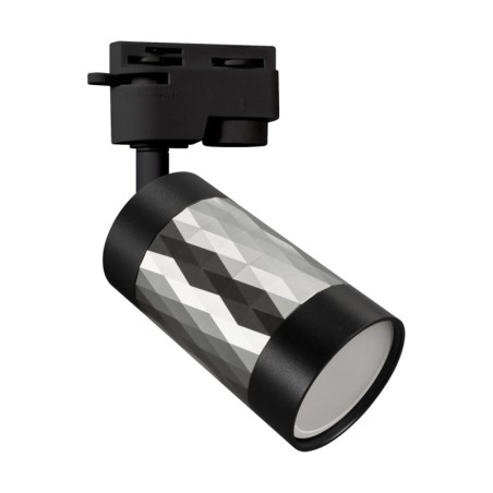 Track lighting fitting - piano tra gu10 silver/black